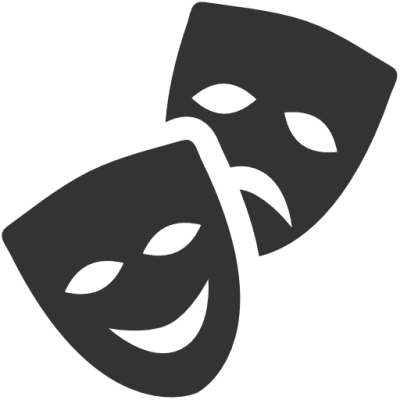 Comedy Tragedy masks logo